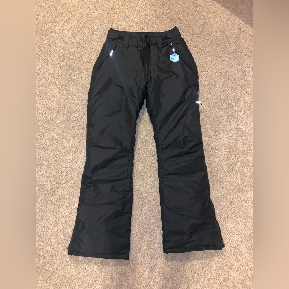 black snow pants